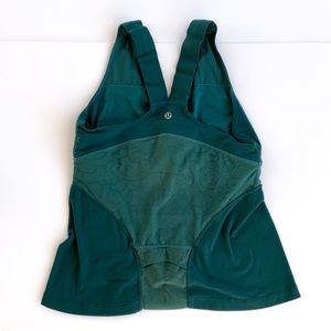 Lululemonv Teal V Neck Tank Top Size 10